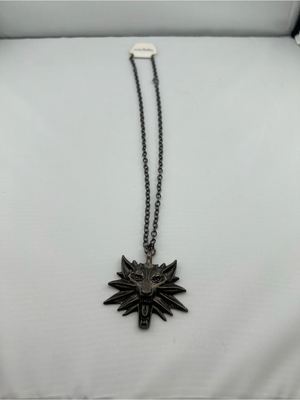 🎁wolf head Fashion Jewelry Dark Gunmetal Chain Necklace